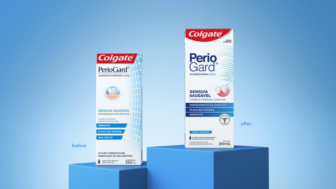 Colgate Renova Identidade Visual De Periogard Embalagemmarca