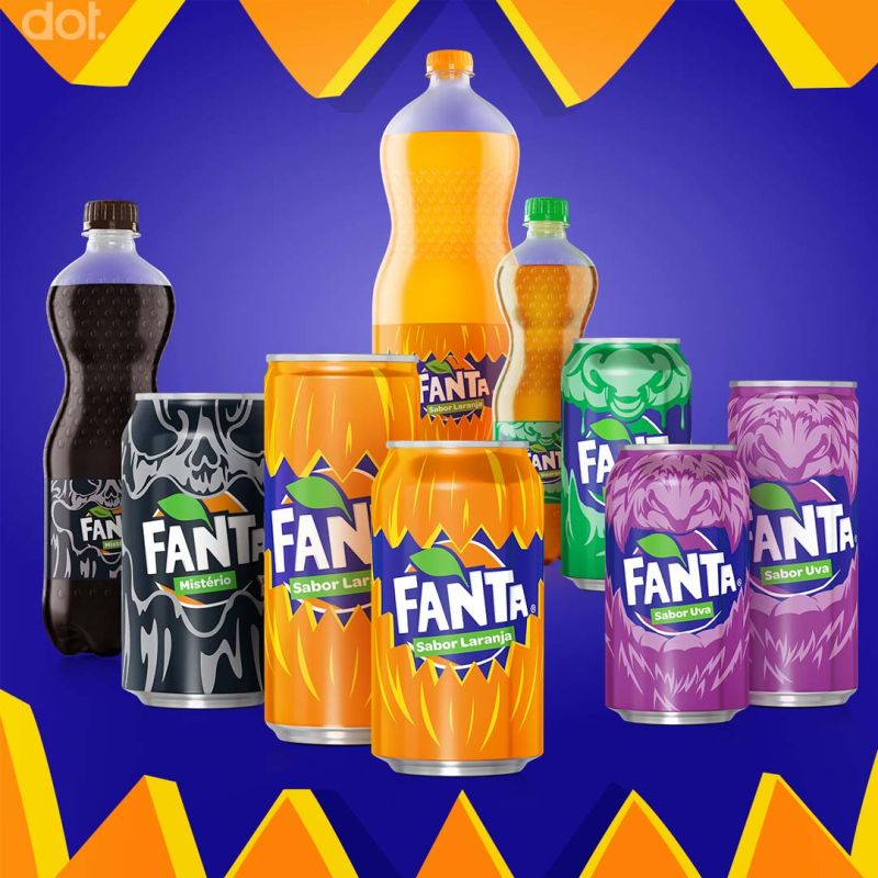 Embalagens de Fanta ganham rótulos especiais para o Halloween - EmbalagemMarca
