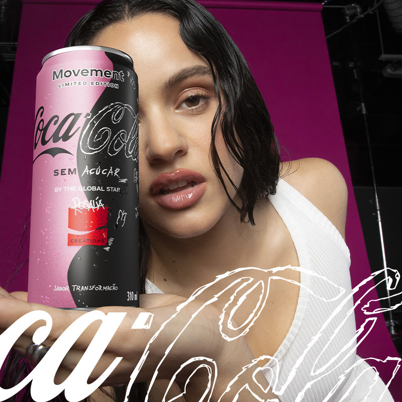 Coca-Cola Creations lança edição limitada com a cantora Rosalía - EmbalagemMarca