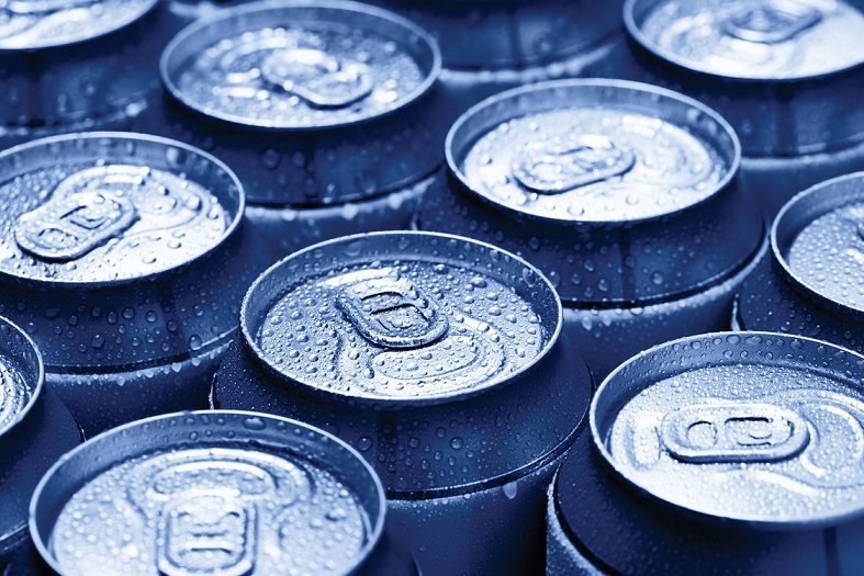 latas de alumínio