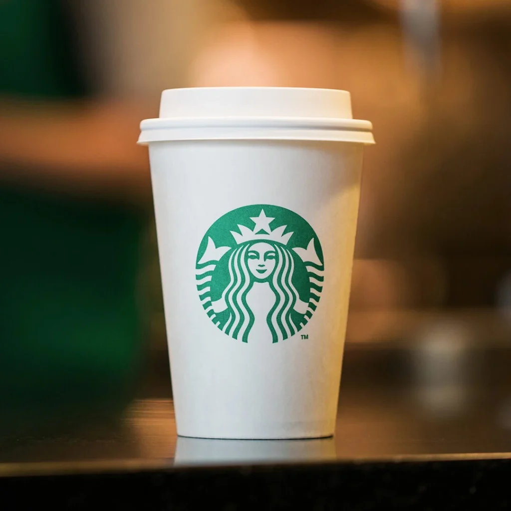 Copo de papel da Starbucks
