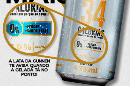 Lata de cerveja avisa quando gela