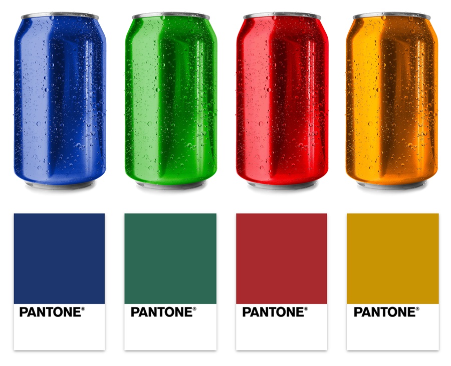 Pantone - latas de alumínio
