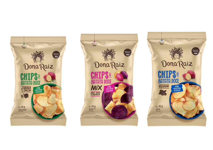 Dona raiz chips batata doce
