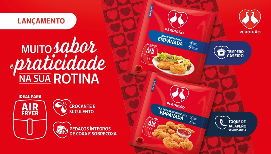 Perdigão expande portfólio com lançamentos voltados para uso na Air Fryer