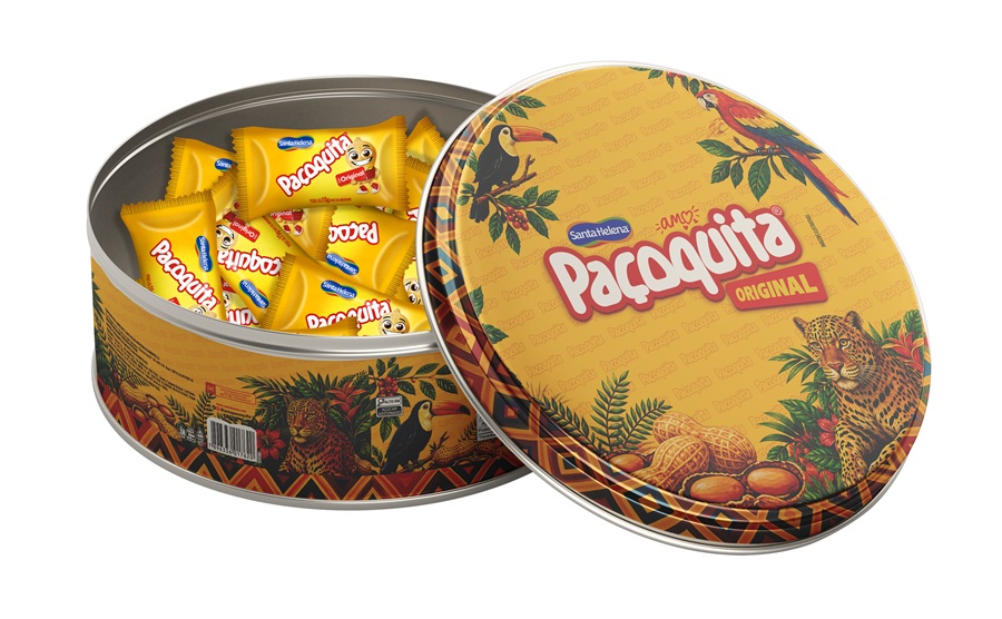 Paçoquita leva brasilidade para lata colecionável