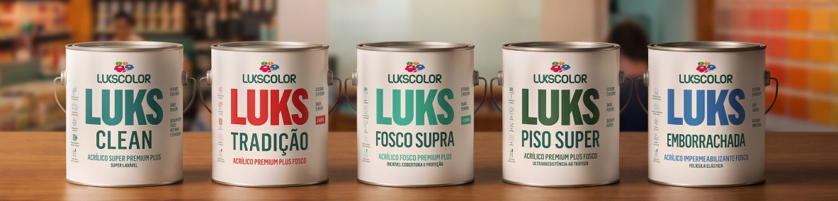 Lukscolor redesenha embalagens para facilitar identificação no varejo
